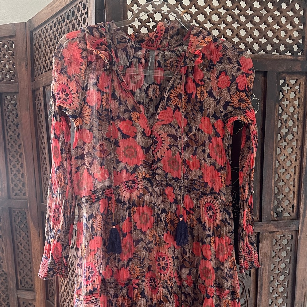 Anthropologie Multicolor Floral Dress